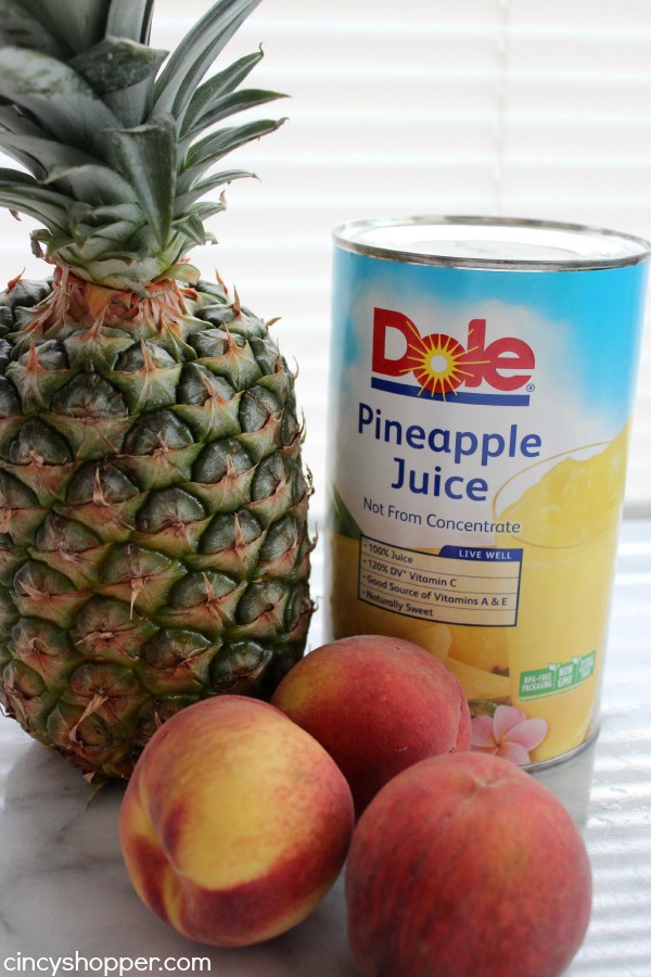 Tropical Slushies- Super Simple! Refreshing drink made with the perfect blend of pineapples and peaches.