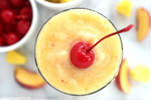 Tropical Slushies- Super Simple! Refreshing drink made with the perfect blend of pineapples and peaches.