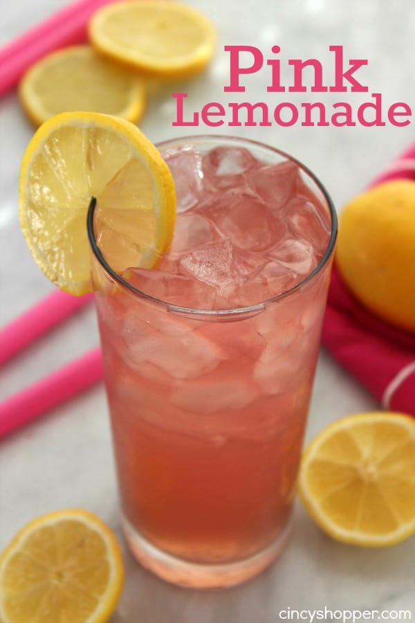 Homemade Pink Lemonade- Perfect drink to serve at your summer BBQs or parties. Find out what makes it pink!
