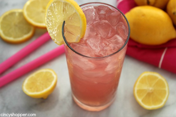 Homemade Pink Lemonade- Perfect drink to serve at your summer BBQs or parties. Find out what makes it pink!