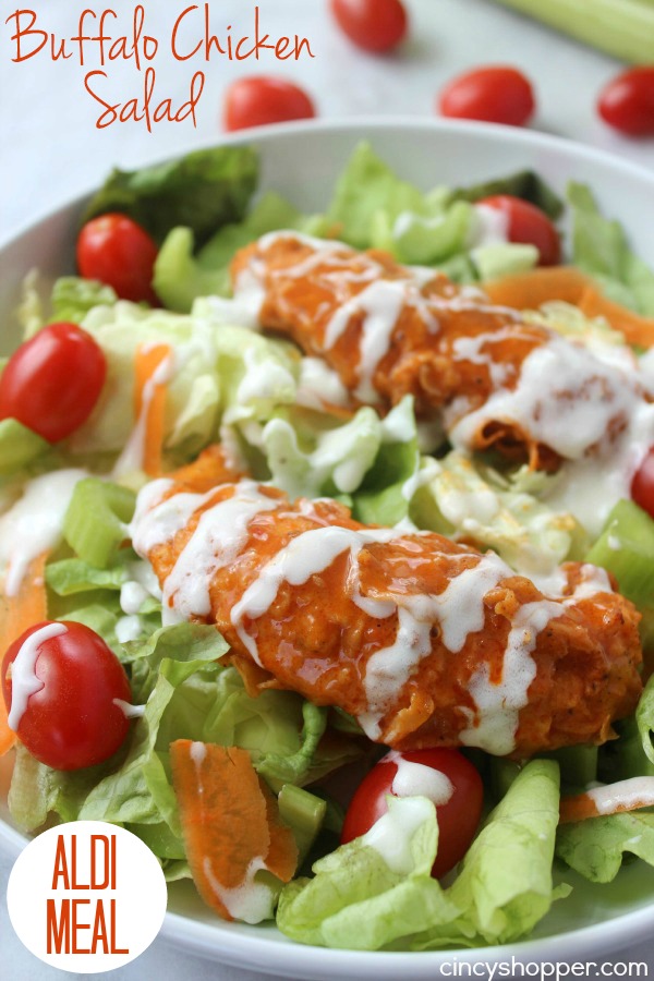Buffalo Chicken Salad- Easy to make at home. Super lunch or dinner idea.