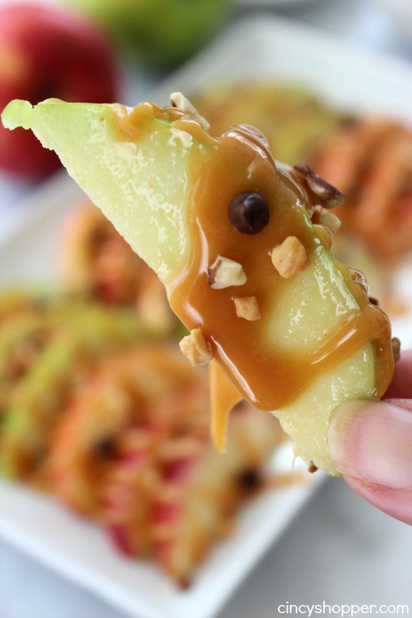 Caramel Apple Nachos -Perfect after school snack or fall treat. Super Easy!