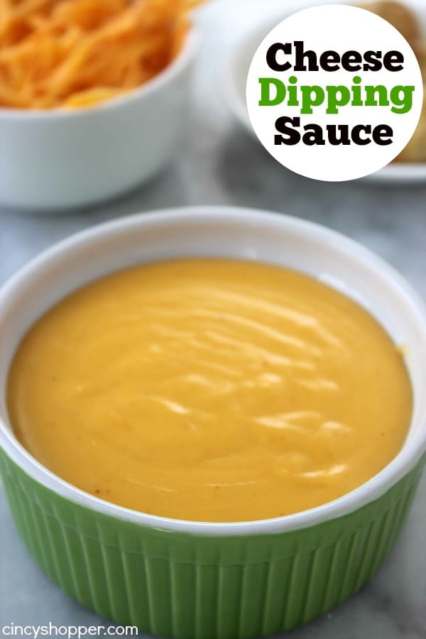 Easy Homemade Cheese Dipping Sauce -perfect for dipping pretzels, nachos, drizzled on veggies like broccoli or cauliflower