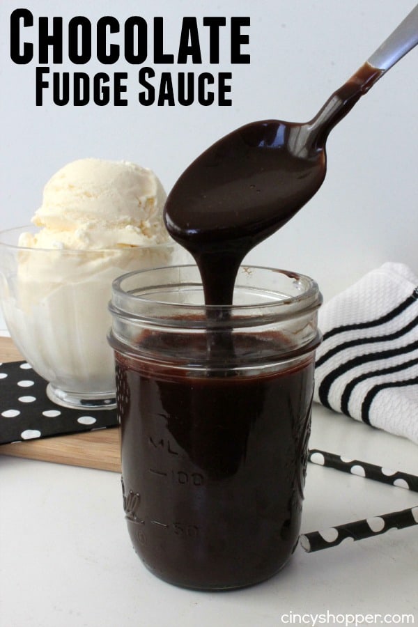 Chocolate Fudge Sauce- Rich and smooth making it a perfect addition to a big bowl of ice cream, waffles, fresh fruit, cake and more!