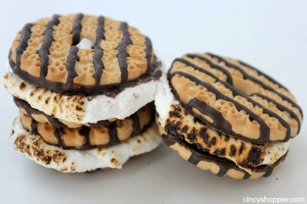 Easy Cookie S'mores- Super simple summer treat idea. My kids love these things!