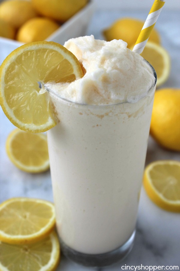 CopyCat Chick-fil-A Frosted Lemonade- Amazing cold and refreshing treat for summer. Super Simple to make at home. Plus this recipe will save you $$'s.