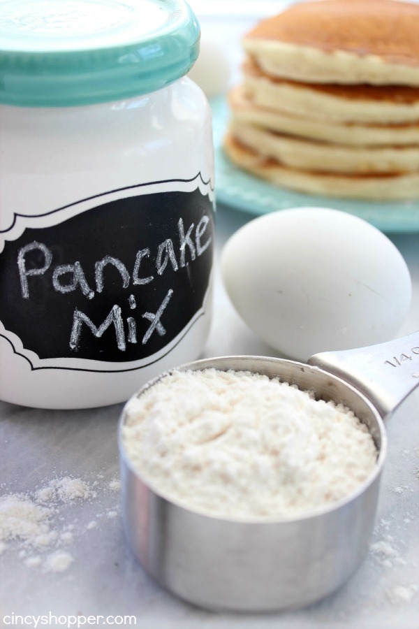 Homemade Pancake Mix- No need to purchase prepackaged. Just a couple ingredients are needed to make your own.