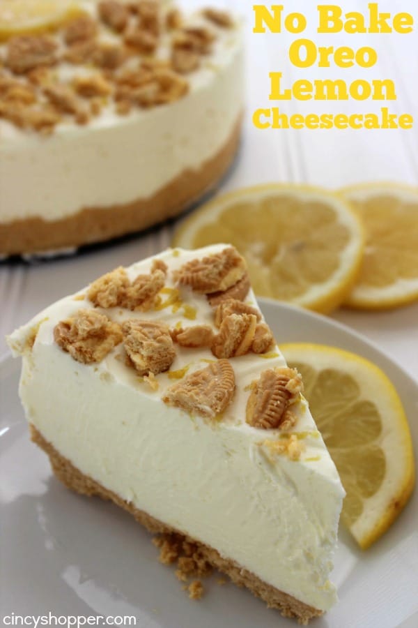 No Bake Oreo Lemon Cheesecake 1