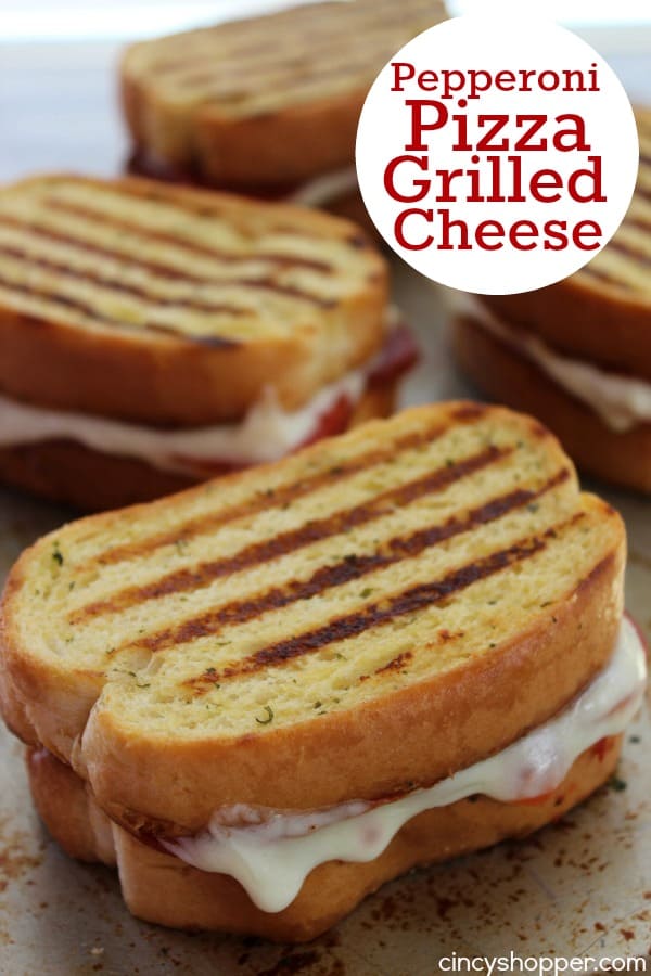 Pepperoni Pizza Grilled Cheese (Aldi Meal)