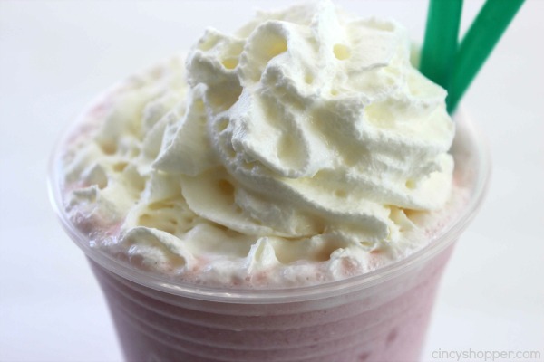 Copycat Starbucks Cotton Candy Frappuccino - New menu item that can be made right at home. Simple and saves $$'s. Perfect summer drink.