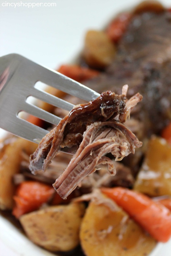 Slow Cooker Pot Roast -Roast loaded with potatoes, carrots, and onions is an easy Crock-pot idea that makes for a filling meal. Juicy meat with incredible flavors.