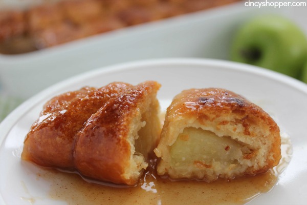 Apple Dumplings - Super easy fall apple dessert. Comes together easily with store bought crescent rolls. Comfort food at it's best!