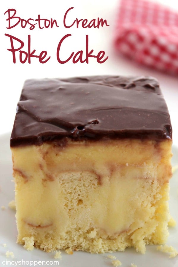 Boston Cream Poke Cake 1