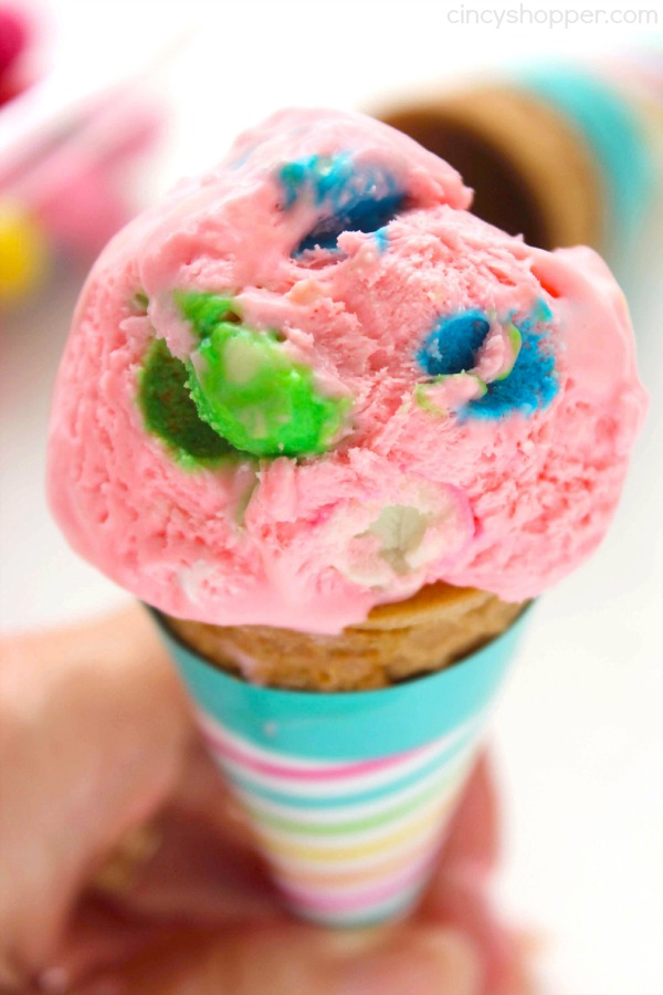 No Churn Bubblegum Ice Cream - CincyShopper