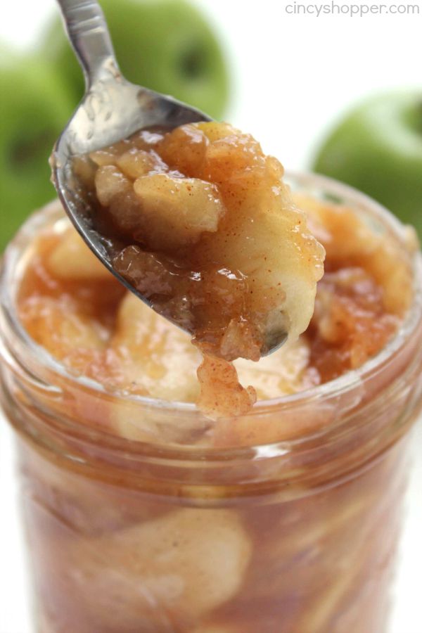 Homemade Apple Pie Filling - Great for pies, crisps, cookies and more! So much better than store bought.