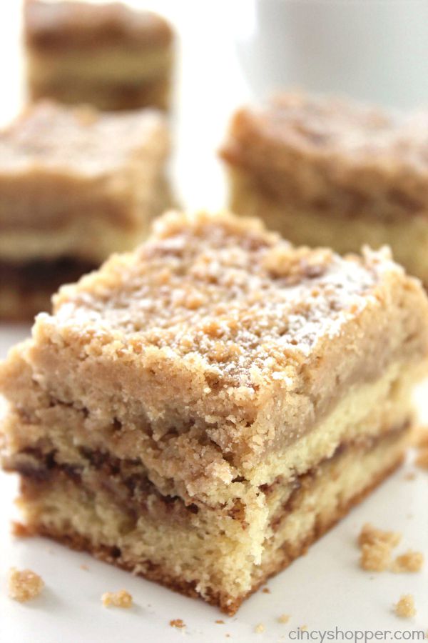 Homemade Coffee Cake -lots and lots of butter, this cake delivers. Perfect for you to enjoy with coffee or just to snack on.