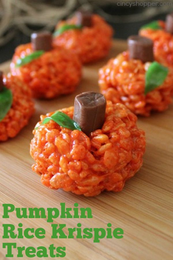 Pumpkin Rice Krispie Treats 1