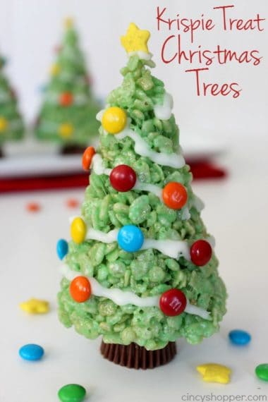 Krispie Treat Christmas Trees - CincyShopper