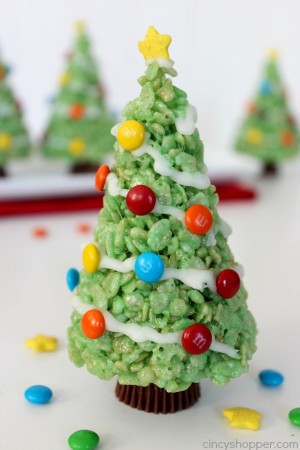 Krispie Treat Christmas Trees - CincyShopper