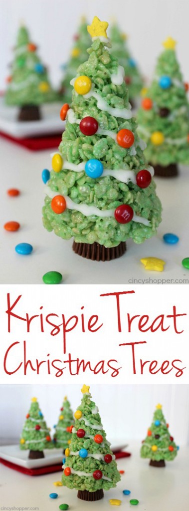 Krispie Treat Christmas Trees - CincyShopper