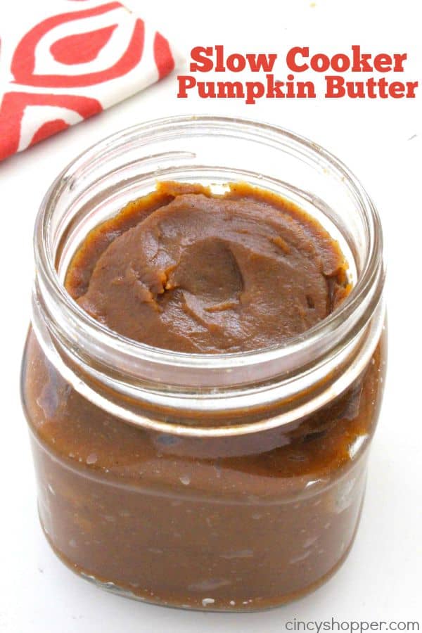 Slow Cooker Pumpkin Butter- Add to your toast, muffins, and use it in some additional fall recipes for added flavor. So much better than store bought.