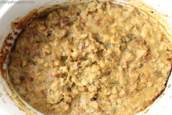 Easy Slow Cooker Chicken and Stuffing - Just a couple chicken breasts and some Stove Top stuffing in the Crock-Pot and we have a comfort meal that is so super easy.