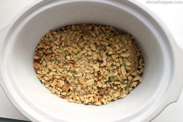 Easy Slow Cooker Chicken and Stuffing - Just a couple chicken breasts and some Stove Top stuffing in the Crock-Pot and we have a comfort meal that is so super easy.