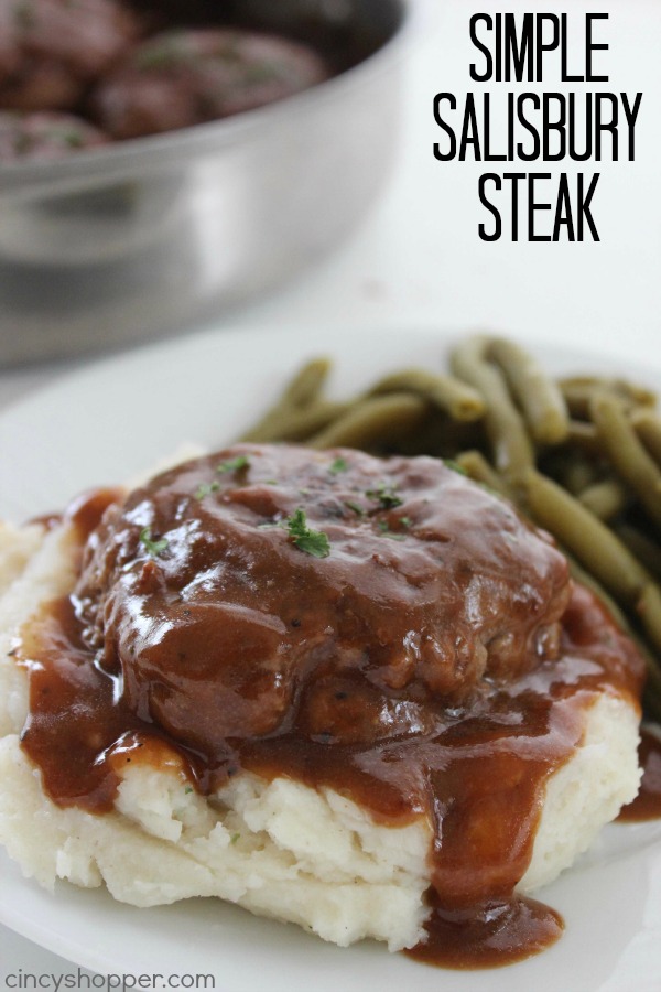 Simple Salisbury Steak text on image