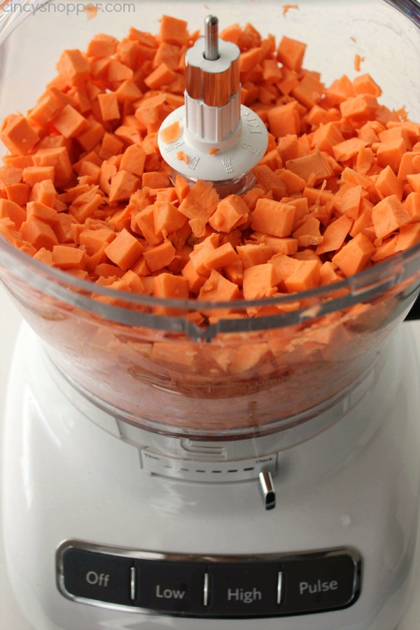 Slow Cooker Sweet Potato Casserole -No need to use precious oven space. Grab your Crock-Pot and get this traditional Thanksgiving side dish cooking.