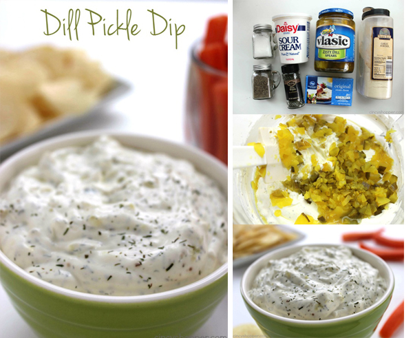 Dill Pickle Dip - Perfect for veggie or chip dipping. Great for holiday parties, game day entertaining, and summer picnics.