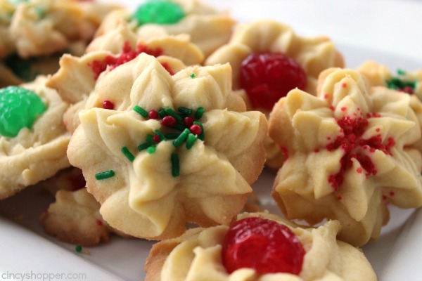 Traditional Spritz Cookies - a traditional Christmas cookie that is so easy with NO Cookie Press needed .Perfect for a cookie exchange.