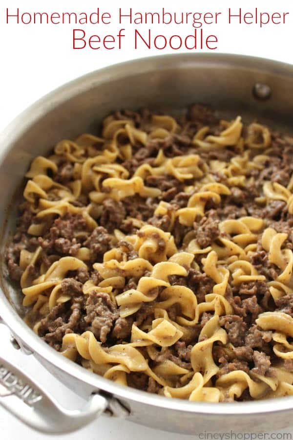 Homemade Hamburger Helper Beef Noodle - With a few simple ingredients and a few minutes time, you can avoid the boxed stuff.