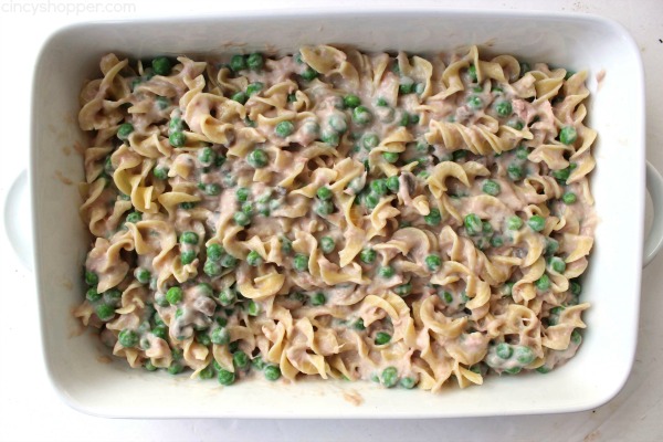Tuna Noodle Casserole - makes for a quick and inexpensive comforting family meal.