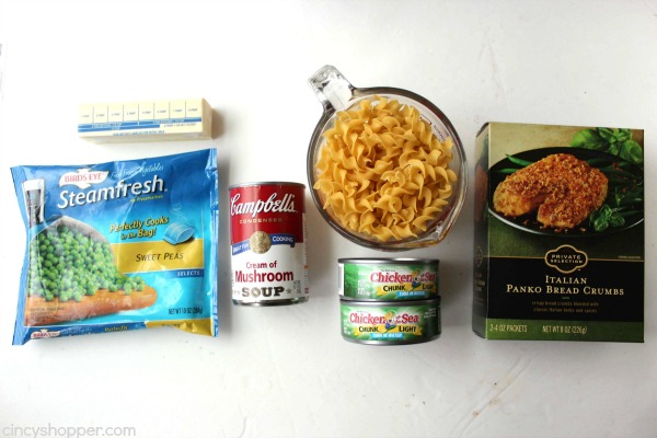 Tuna Noodle Casserole - makes for a quick and inexpensive comforting family meal.
