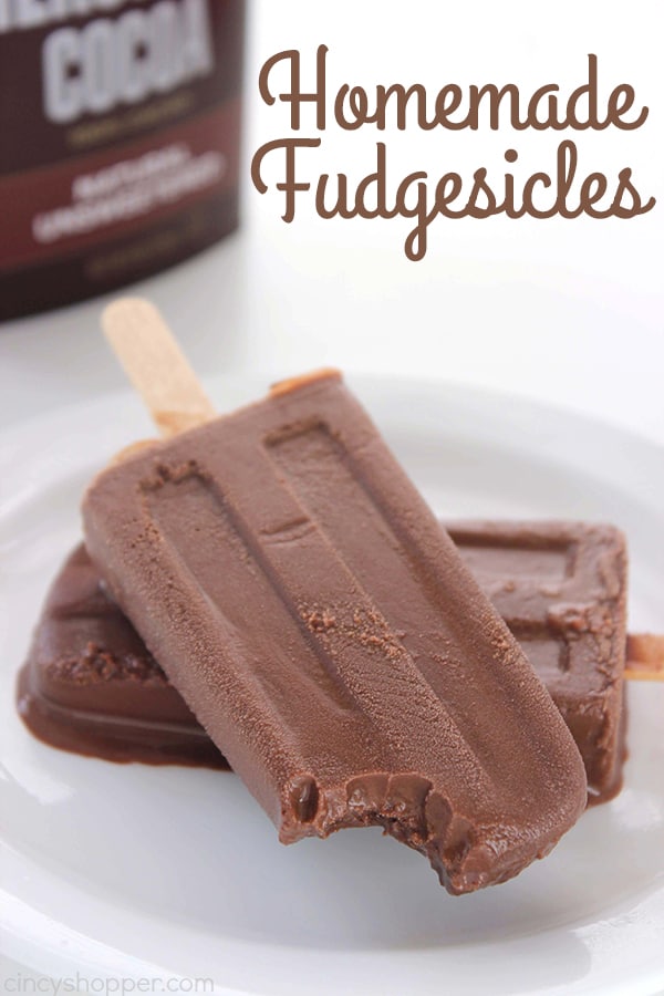 Homemade Fudgesicles - such a tasty, quick and easy cold treat for summer.