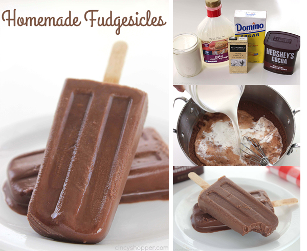 Homemade Fudgesicles - such a tasty, quick and easy cold treat for summer.