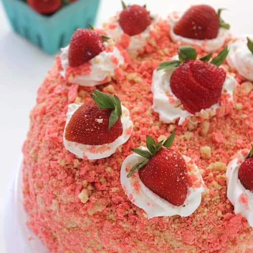 strawberry crunch ice cream cake video