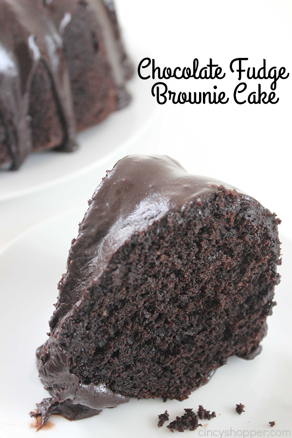 Chocolate Fudge Brownie Cake - lots and lots of chocolate. So super simple and perfect for chocolate fudge brownie fans.