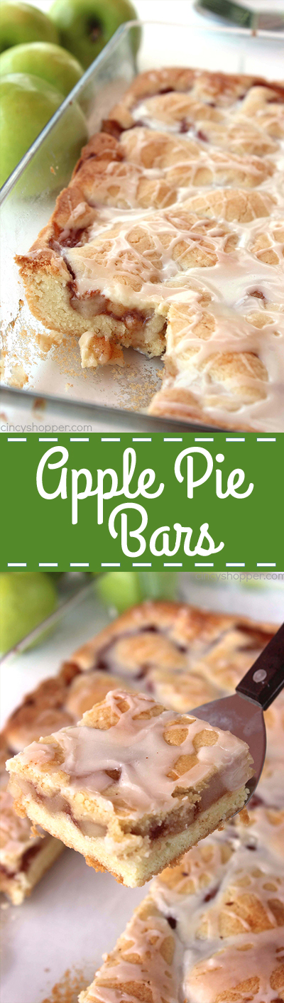 Apple Pie Bars - Perfect for apple pie fans. Great apple dessert for feeding a crowd!