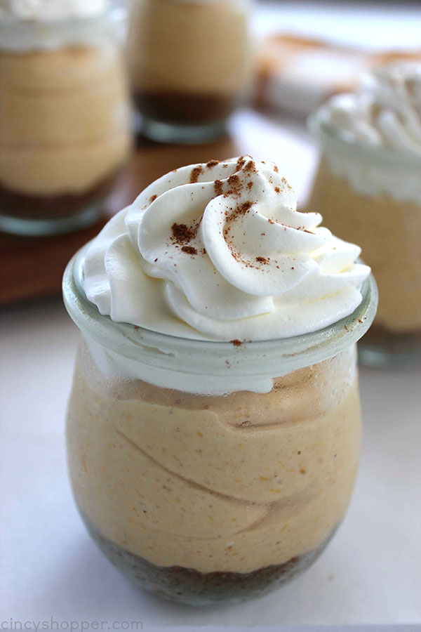 No Bake Pumpkin Cheesecakes make for a perfect individual dessert for the fall and holiday entertaining.