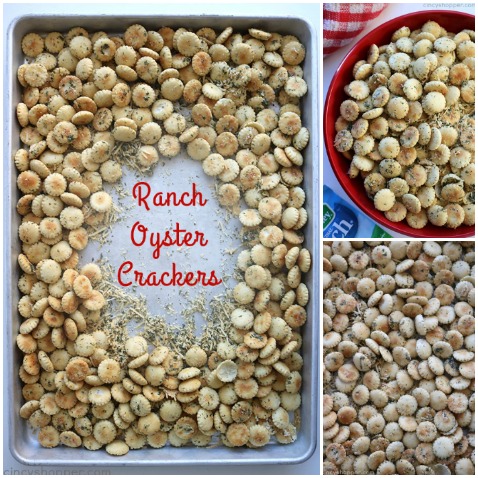 Ranch Oyster Crackers- Simple to make. Perfect for feeding a crowd, great in lunch boxes, or for a movie night snack idea.