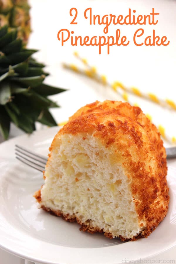 2 Ingredient Pineapple Cake - Yup… Just two ingredients and you can have an awesome summer time picnic dessert.