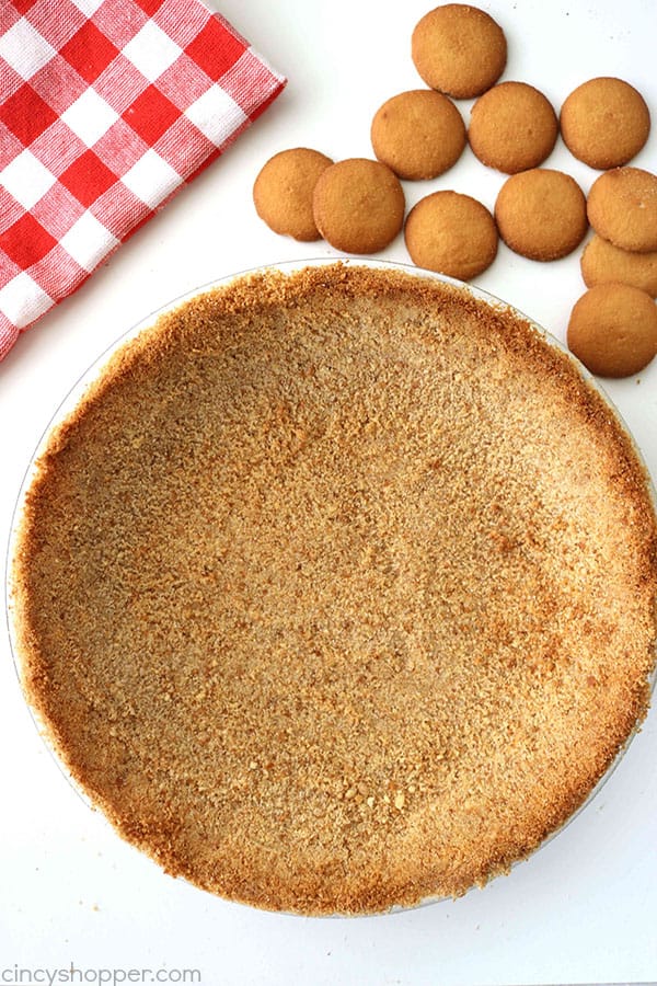 Homemade Nilla Wafer Pie Crust- perfect start for so many of your favorite pie fillings. So easy to make!