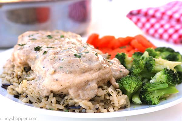 Creamy Chicken Breast - a perfect dinner for your family.  The creamy sauce is made with simple ingredients and takes no time at all.
