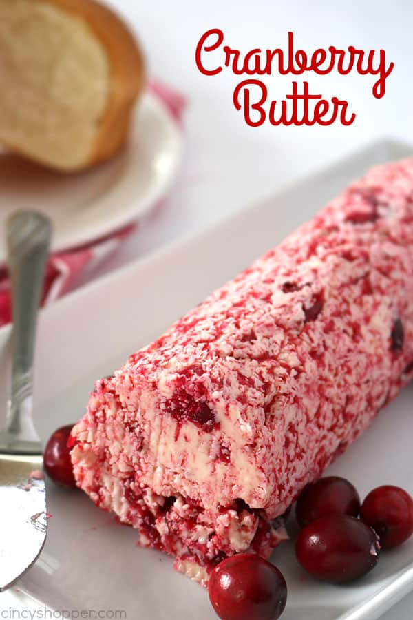 You will want to add this Cranberry Butter recipe to your Thanksgiving and Christmas menu.  Enjoy it as a compound butter or as a whipped butter. It’s perfect on dinner rolls or even a bagel for morning breakfast.