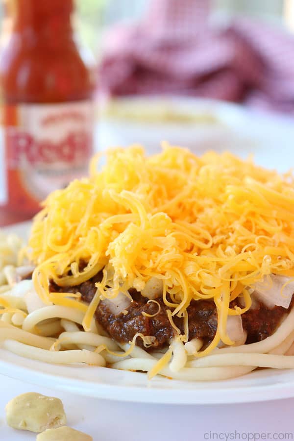 Homemade Cincinnati Chili - so easy to make! Serve it over spaghetti or even as a cheese coney. 