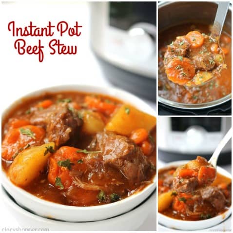 Instant Pot Beef Stew - no need to cook it all day on the stovetop or slow cooker. Make your stew in your pressure cooker in no time at all. 
