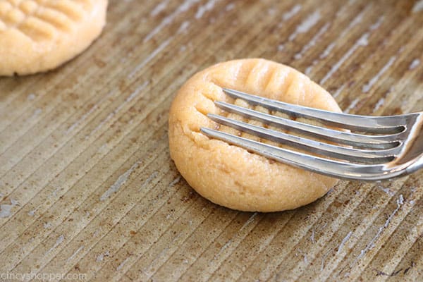 making 3 Ingredient Peanut Butter Cookies