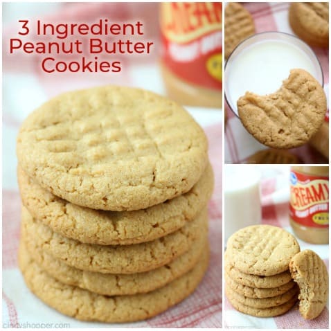 Our easy 3 Ingredient Peanut Butter Cookie is hands down THE Best Peanut Cookie. You will find them soft, chewy, and so much easier than a traditional peanut butter cookie.