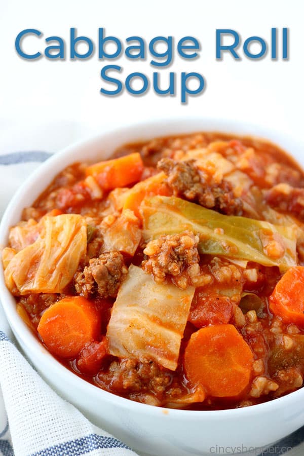Easy Cabbage Roll Soup- just like traditional cabbage rolls without all that extra work. 